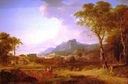 Pierre-Henri de Valenciennes A Capriccio of Rome with the Finish of a Marathon china oil painting reproduction